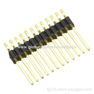 1.27mm Pin Header, Single Row SMT R/A Type